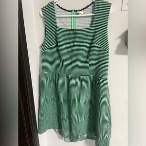 Green Striped Sleeveless XL Merona dress